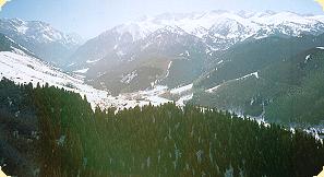 Karakol valley in the spring time